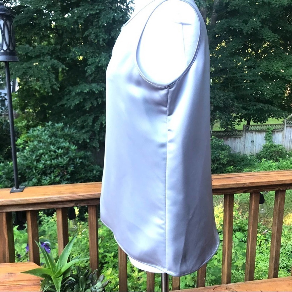 Calvin Klein pewter/silver Sleeveless Blouse - M - Picture 4 of 12